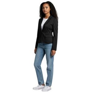 Juicy Couture Vintage Y2K Black Heart Patch Blazer Jacket